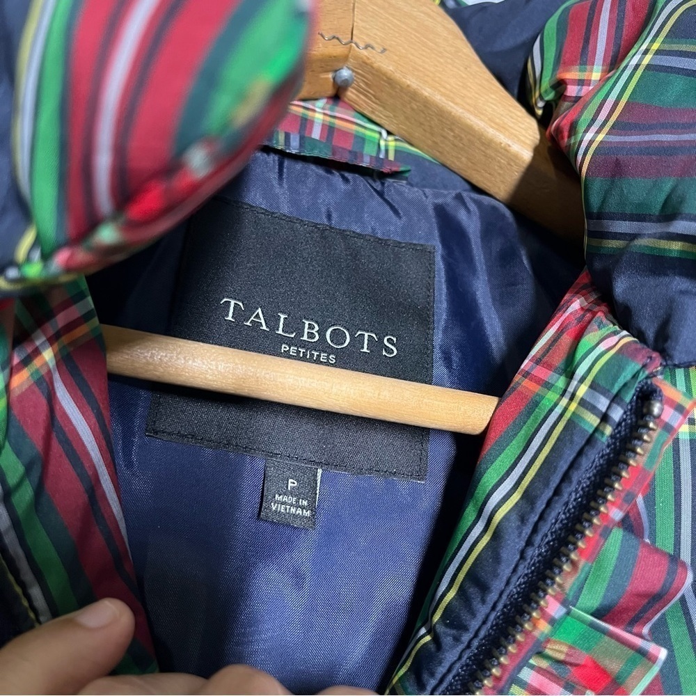 Talbots Plaid Ruffle Puff Jacket - image 6